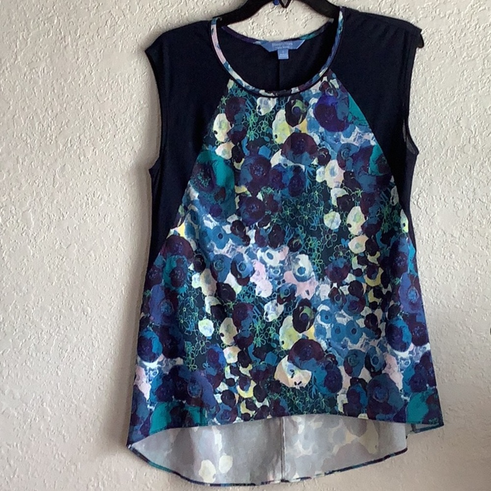 Simply Vera Vera Wang Asymmetrical Blue Tunic